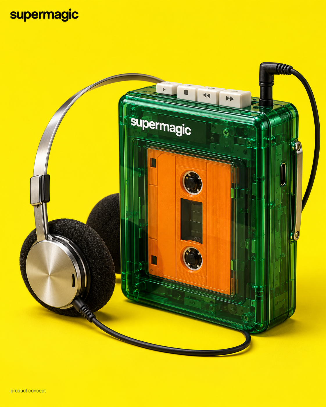 Supermagic cassette player concept